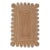 White Edge Trim Scallop Jute Rug 4x6 For Sale