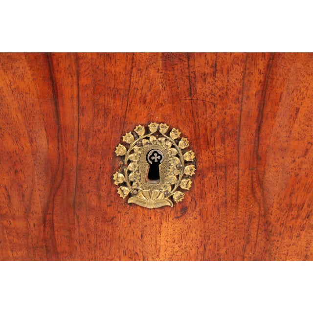 Early 19th Century Empire Burl Walnut Chest of Drawers With Marble Top For Sale - Image 10 of 14