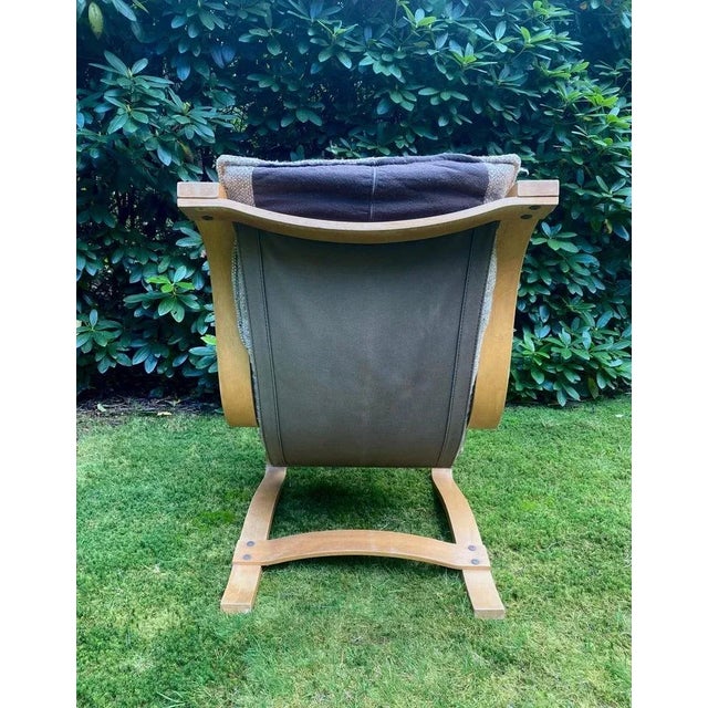 Scandinavian Laminated Beech Lounge Chair in Style of Alvar Aalto, 1960s For Sale - Image 6 of 14