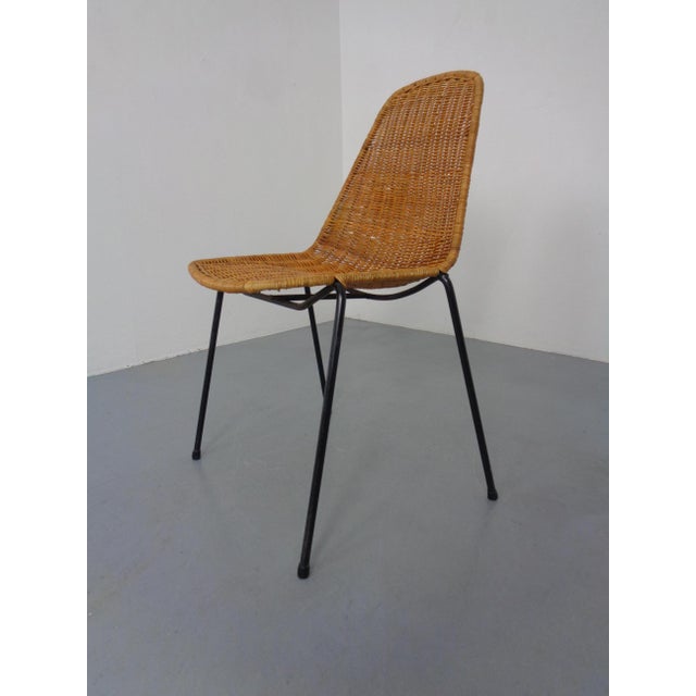 Vintage Basket Chair by Gian Franco Legler, Italy, 1950s For Sale - Image 4 of 12