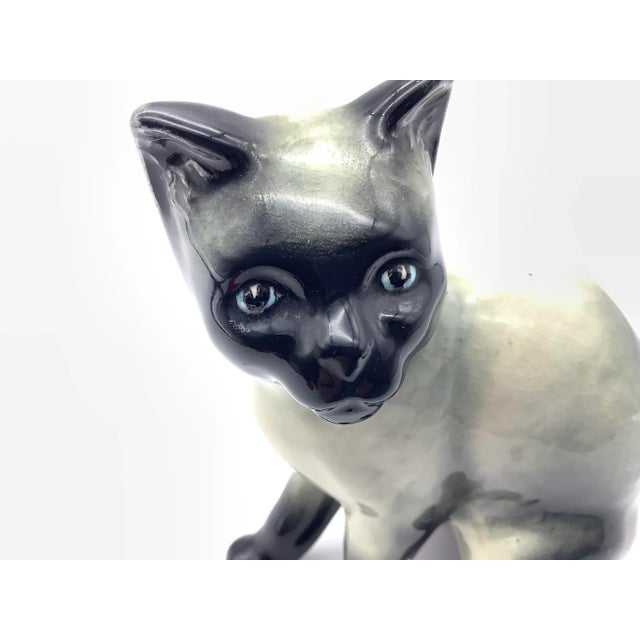 Mid-Century Modern Mid-Century Siamese Cat Figurine For Sale - Image 3 of 13