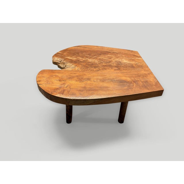 Mid-Century Modern Andrianna Shamaris Organic Mid Century Style Teak Wood Coffee Table For Sale - Image 3 of 6