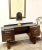Art Deco French Hand Carved Art Deco Vanity in the Style of Charles Dudouyt 1939-1949 For Sale - Image 3 of 12
