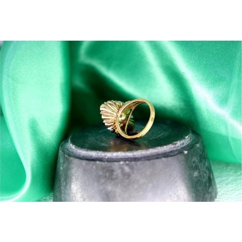 Gold Ring with Rose Cut Diamonds and Violet Amethysts For Sale - Image 3 of 9