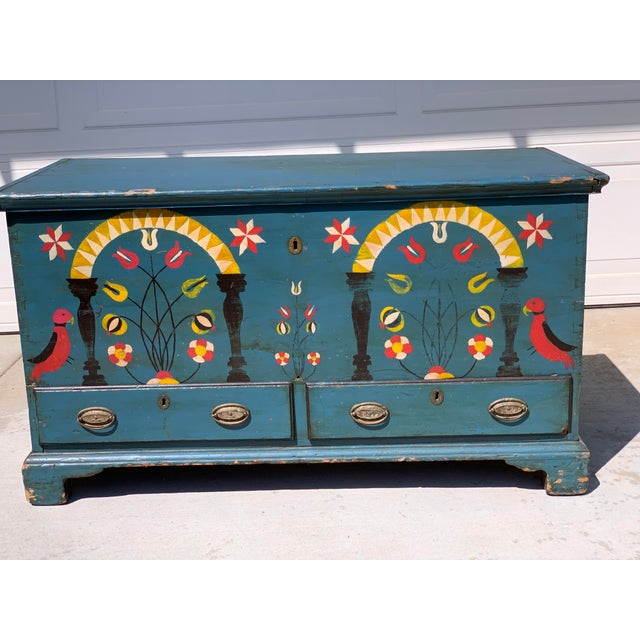 Antique Pennsylvania Dutch Blanket Dowry Chest Chairish