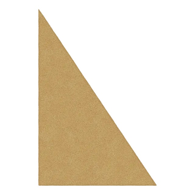 Natural Triangle Plain Rug from Marqqa For Sale