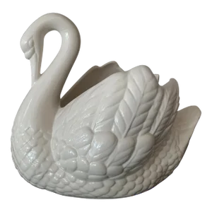Vintage Ceramic Swan Planter