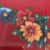 Painted Flowers on Red Paper Composite Glass Top Dresser Tray 1940's For Sale - Image 12 of 13