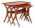 Mid-Century Danish Teak Nest of Tables by Johannes Andersen for CFC Silkeborg, 1960s, Set of 3 For Sale