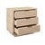 New special order item. Not vintage. Elegant three-drawer side table crafted from light cerused oak with striking...