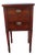 Early 1900s Flame Mahogany Inlay Nightstand Bedside Side End Table 6921 For Sale