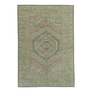 Turkish Oushak Rug 5'2" x 7'6" #19306 For Sale