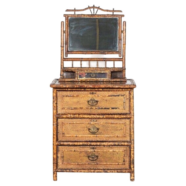 English Bamboo Dressing Table, 1870s For Sale