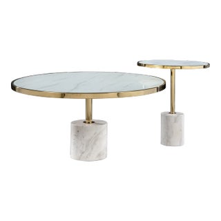Showroom Sample Set of 2 Coffee Table Set For Sale