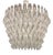 Italian Sculptural Murano Glass Chandelier in White and Clear Glass, 2000s For Sale