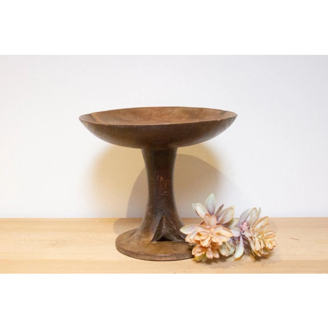 Wood Small Vintage Naga Round Table For Sale - Image 7 of 7