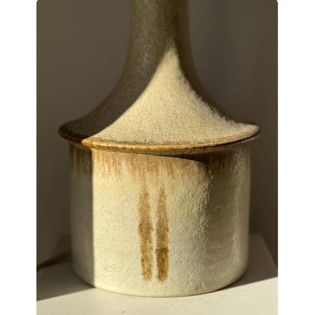 Beige Vintage Danish Table Lamp from Axella, 1960s For Sale - Image 8 of 11