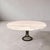 Modern Kreiss Trieste Collection 60" Round Travertine & Wrought Iron Center or Dining Table For Sale - Image 12 of 14
