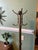 1920s Antique Brass Coat Tree With Elm Foot Bar For Sale - Image 5 of 5