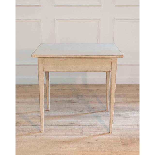 19th Century Swedish Desk, Painted Wood, Antique Design, Circa 1890 For Sale - Image 4 of 8