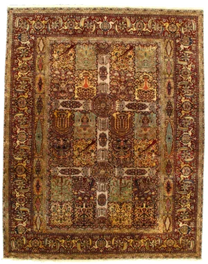 Pasargad Indo Agra New Zealand Wool Rug - 9′2″ × 11′7″
