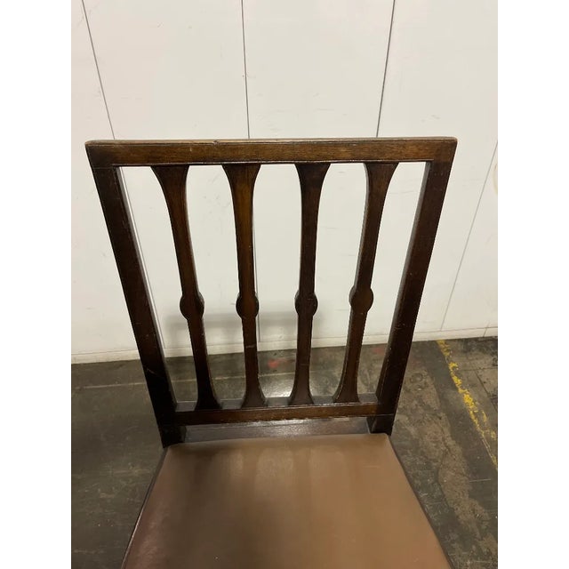 1990s 1990s Pair of Vintage Side Chairs With Leather Upholstery For Sale - Image 5 of 7