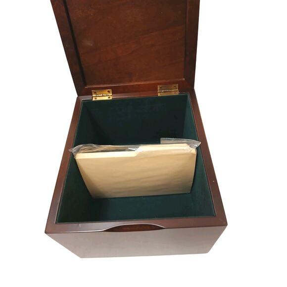 Rare The Bombay Company Recipe Cards Storage Box Wood Nostalgia Never Used Rare Beauty!!!! 100% Authentic This is a...