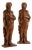 Modern Female Figures in Walnut, 1970s, Set of 2 For Sale