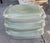 Chinese Celadon Green Terracotta Stacked Pillow Garden Stool or Side Table.