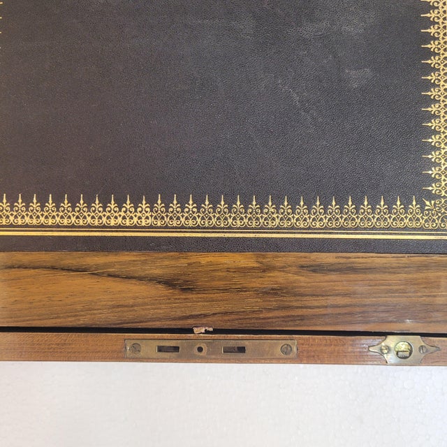 Brown 20th Century Ships Desk in Wood, England For Sale - Image 8 of 18