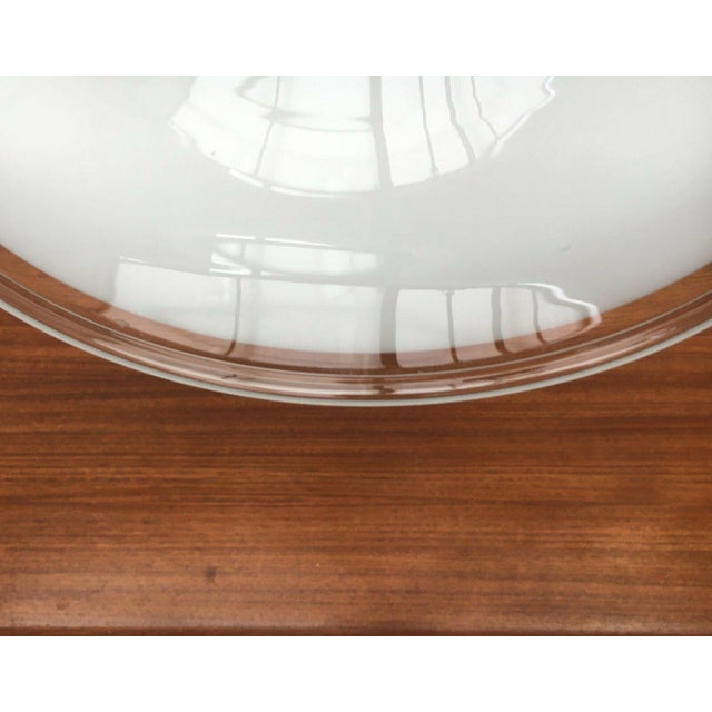 White Vintage Danish Etude Glass Pendant Lamp by Michael Bang for Royal Copenhagen, 1970s For Sale - Image 8 of 17