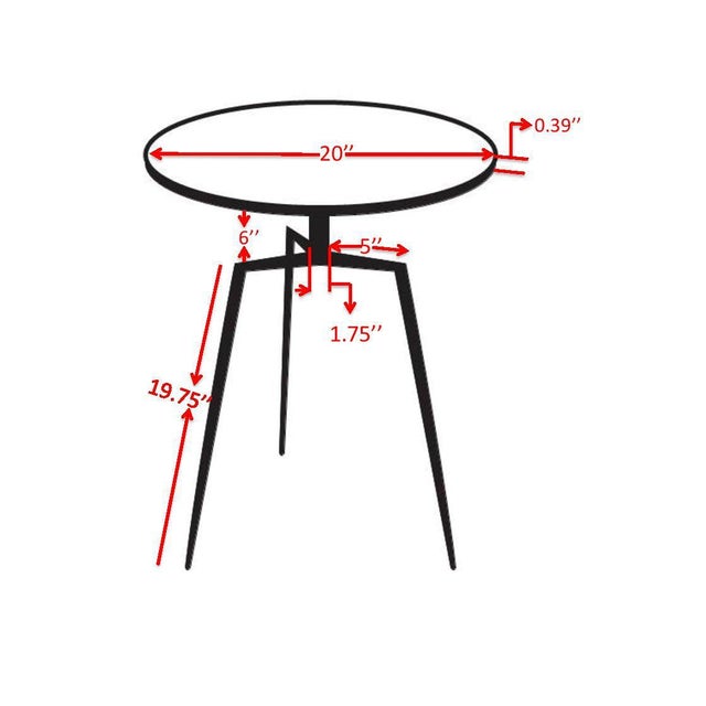 Pasargad Home Delos Side Table For Sale In New York - Image 6 of 7