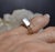 Vintage Artisan Hand Crafted Sterling Silver 14k Gold Modern Ring Sz 5.75 For Sale - Image 9 of 17
