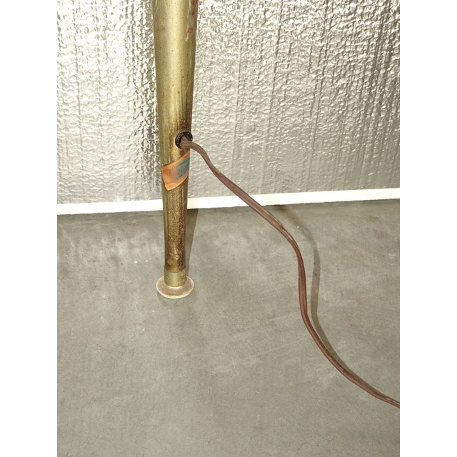Vintage Mid Century Modern Gold Brown Tension Pole Lamp For Sale - Image 17 of 17