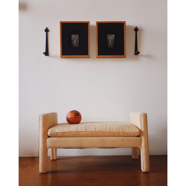 Modern Karl Springer Style Parsons Bench, Circa 1980s For Sale - Image 3 of 15