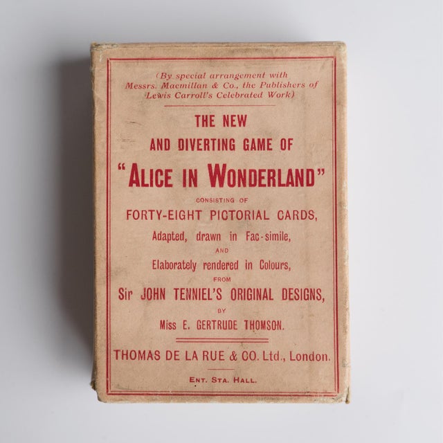 Light Pink Antique Alice in Wonderland Playing Cards Game by Thomas De La Rue & Co For Sale - Image 8 of 18