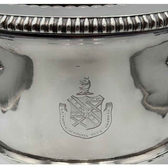Regency English Sheffield Plate Armorial Wine Cooler, Manner of Matthew Boulton For Sale - Image 15 of 15