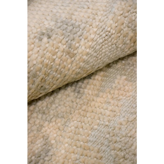 2020s Oushak Wool Blue Area Rug- 9' 2'' X 12' 3'' For Sale - Image 5 of 6
