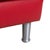 Modern Loop Ottoman in Red Leather from Willi Schillig For Sale - Image 3 of 8