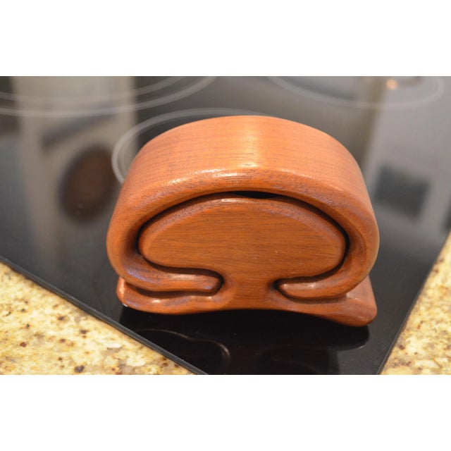 1970s Richard Rothbard Wood Trinket Box For Sale - Image 4 of 4