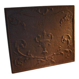 Cast Iron Fire Back, Late 18th or Early 19th Century.