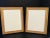 Pair Vintage Italian Red Bole Gold Gilt Wood,Easel Back Picture Frames Under Glass For Sale - Image 12 of 15