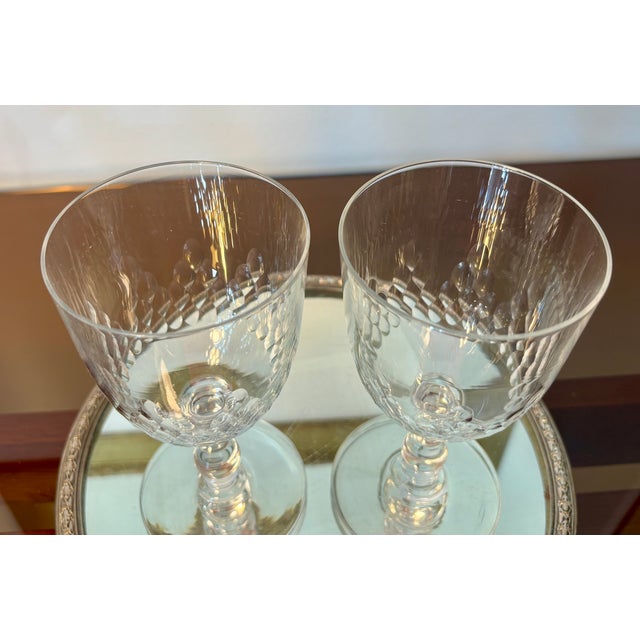 Vintage Water Glasses from Baccarat, 1920s, Set of 2 For Sale - Image 3 of 10