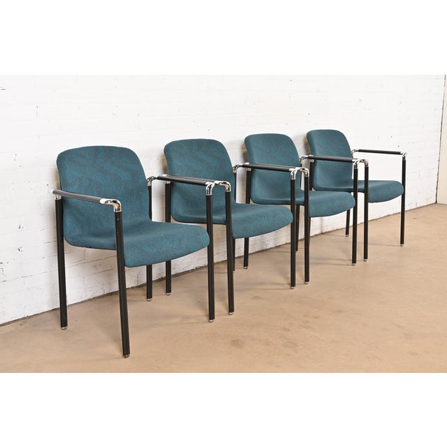 Herman Miller Modern Stacking Armchairs, Set of Four For Sale - Image 12 of 12
