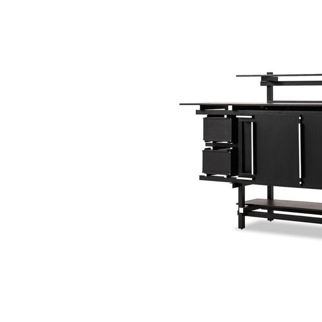 Wood Mid-Century Modern Elling Buffet in Wood by to Gerrit Thomas Rietveld, Italy For Sale - Image 7 of 9