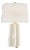 Thomas O'Brien by Visual Comfort Signature Sierra Buffet Lamp in Plaster White with Linen Shade For Sale