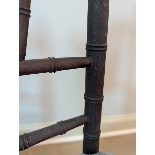 Antique Faux Bamboo Side Chair - A Pair For Sale - Image 12 of 15