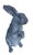 Add a touch of whimsical sophistication to your landscape or home with this beautifully weathered rabbit statuette....
