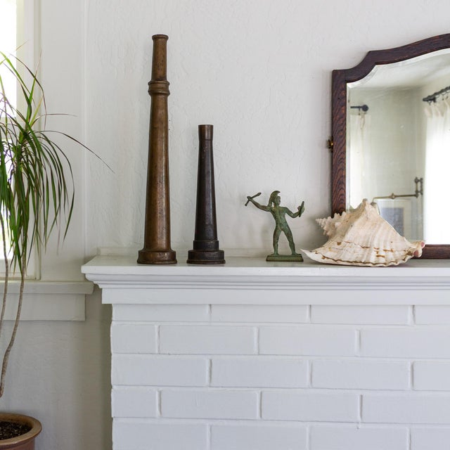 1980s Iron and Verdigris Greek Warrior Figurine With Attic Helmet Spear and Shield For Sale - Image 5 of 14
