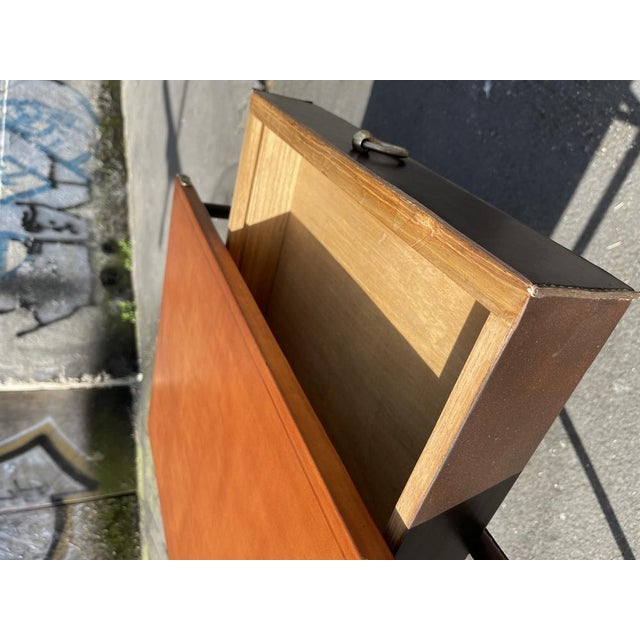 Top leather replaced as original I have official proof of authenticity such as vintage catalogs, designer records, or...